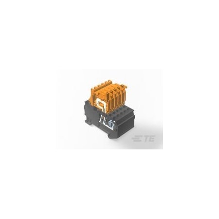Te Connectivity Terminal Block, 10 A, 600 V AC, 10 AWG 2271582-1